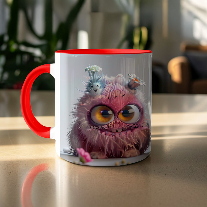 Ceramic Coffee Mug, Red
