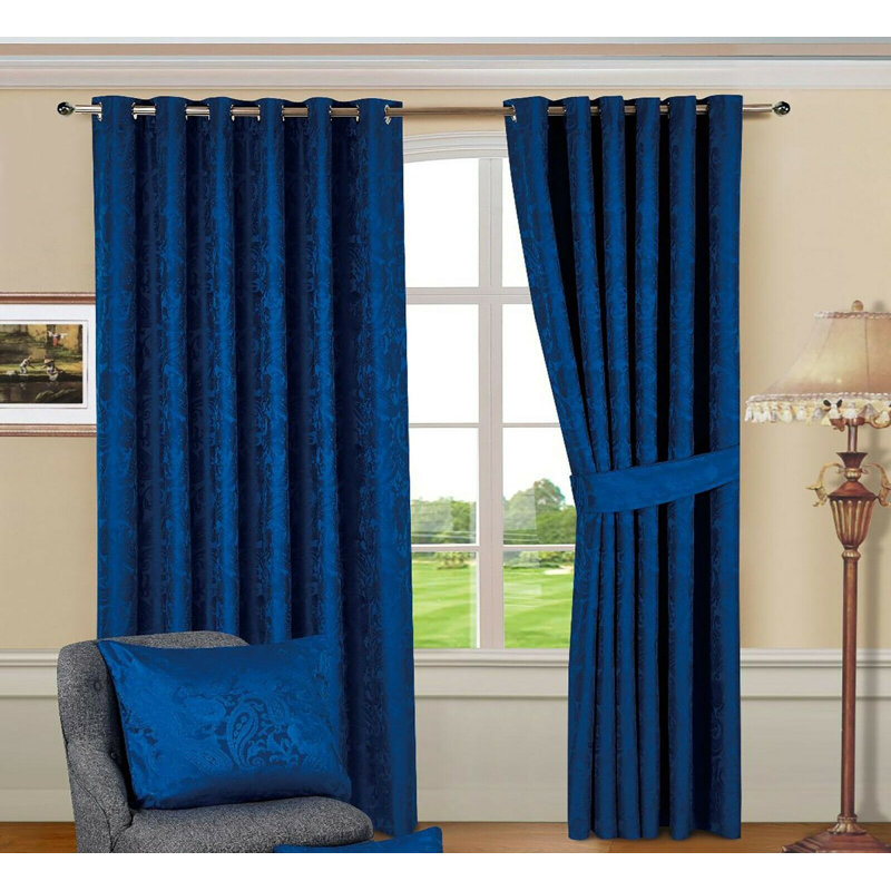 Tremblay Eyelet Room Darkening Curtains, Width 168 x Drop 137cm