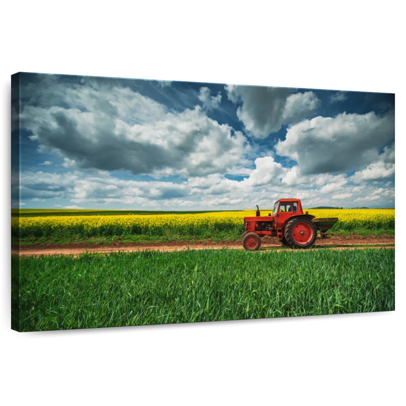 Alvord - tracteur de campagne rouge, H 20 po x l 30 po