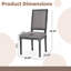 Ensemble de 2 chaises de salle à manger avec dossier en canne et siège rembourré-2104555965-2104555953