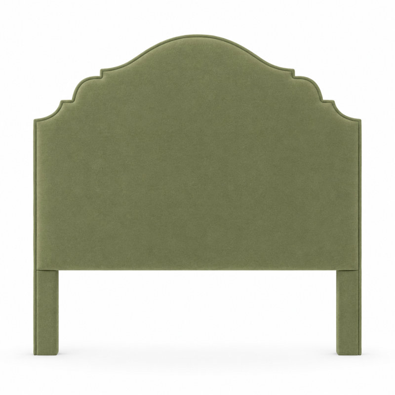 Hamilton Upholstered Headboard, Posh Life Performance Velvet Spring, Full