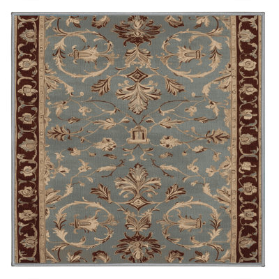 Machine Washable French Gray Area Rug
