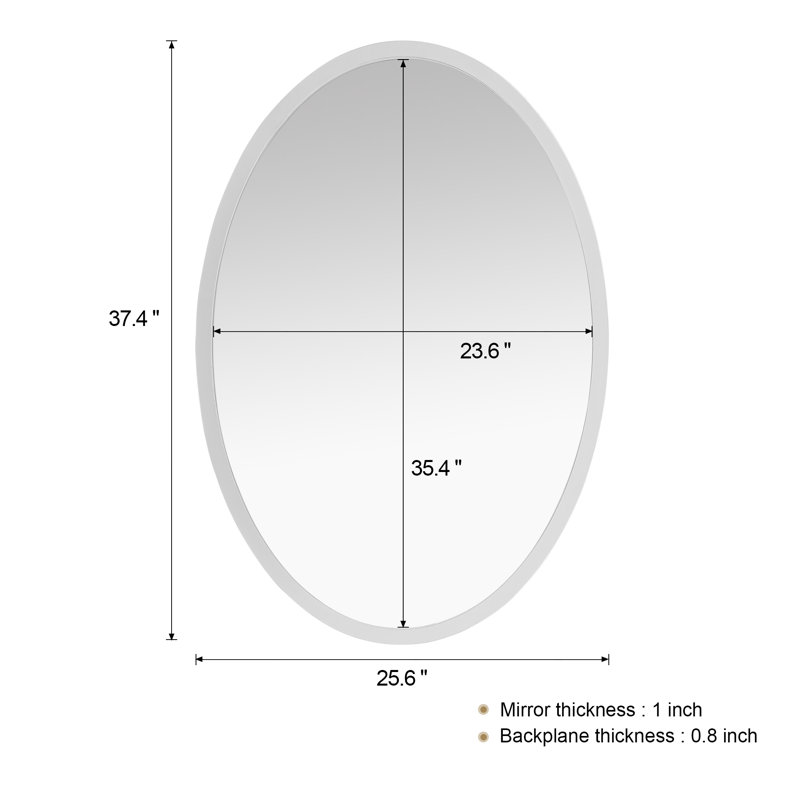 Miroir de salle de bain Vernida, Ovale