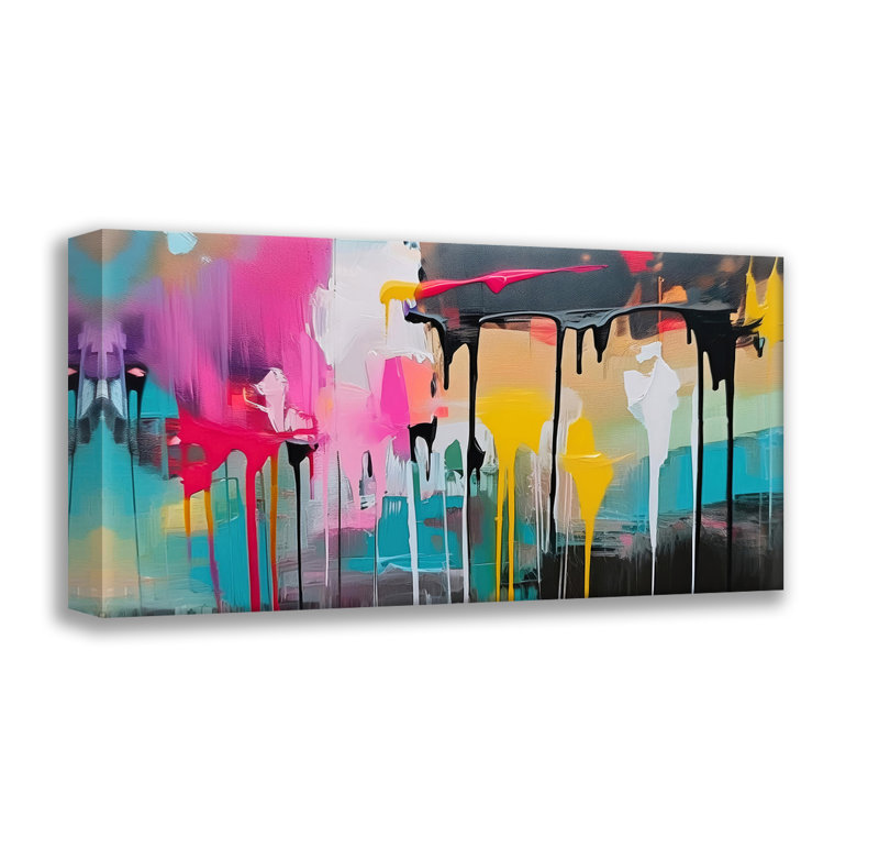 Drips-2, estampe numérique sur toile tendue avec châssis, H 15 po x l 18 po