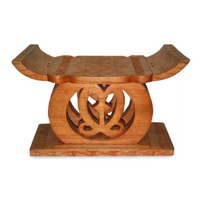 Shauny Trust Wisely Ashanti Throne Accent Stool