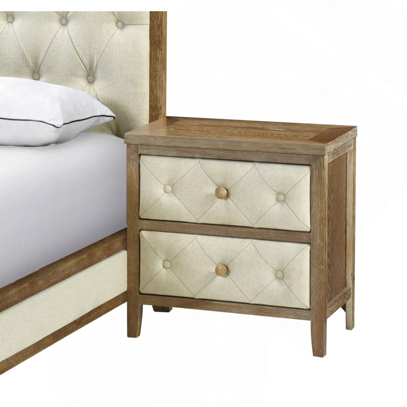 Magnifique table de chevet au fini noyer, 1 pièce, avec façades de tiroirs et meubles de chambre à coucher modernes, Noyer
