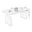 Brun noisette + bureau rectangulaire noir réglable en bois massif + bois manufacturé + acier-108222186