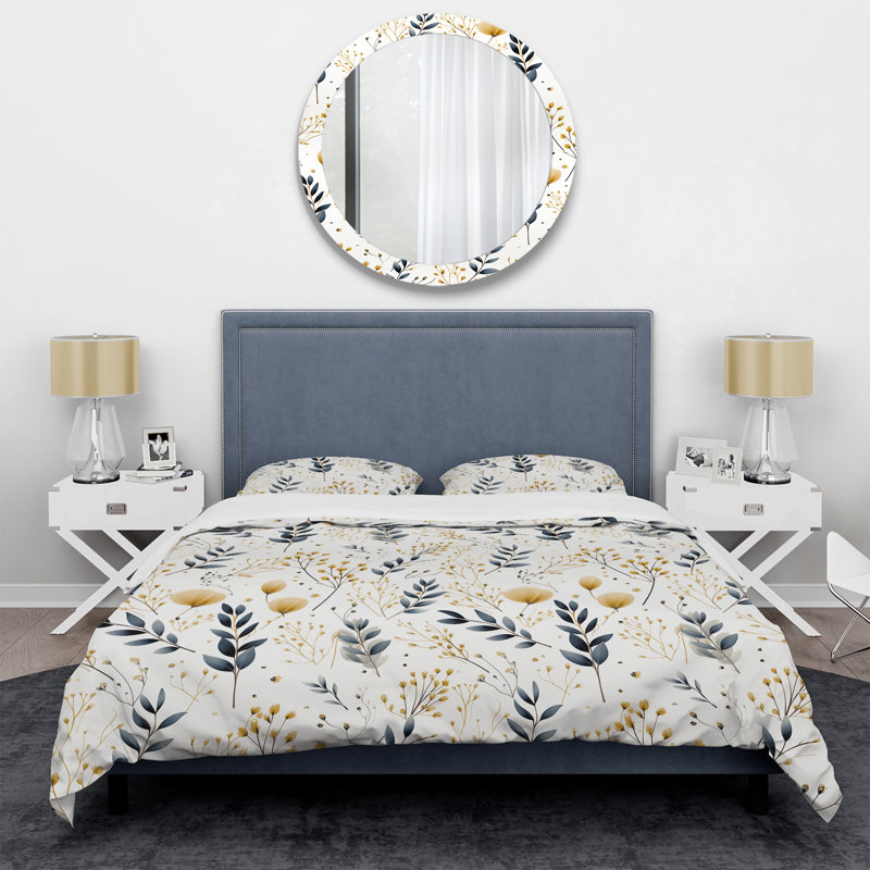 Ensemble de housse de couette Marylena, Housse de couette pour grand lit et 2 taies décor