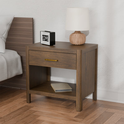 Trevin Nightstand with Drawer and Open Shelf