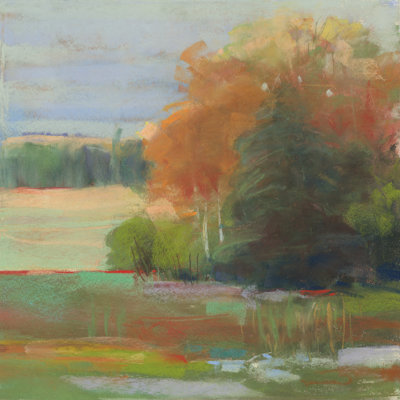 Abstract Field II Crop by Carol Rowan - Wrapped Canvas Painting
