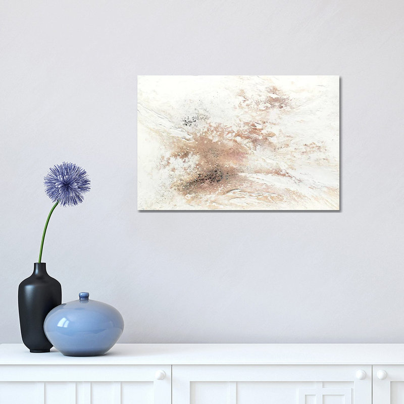 Rose Gold Snow - Print on Canvas, 30.48 cm H x 45.72 cm W, Wrapped Canvas