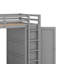 Lit mezzanine simple avec bureau, tiroirs et garde-robe-1822677414