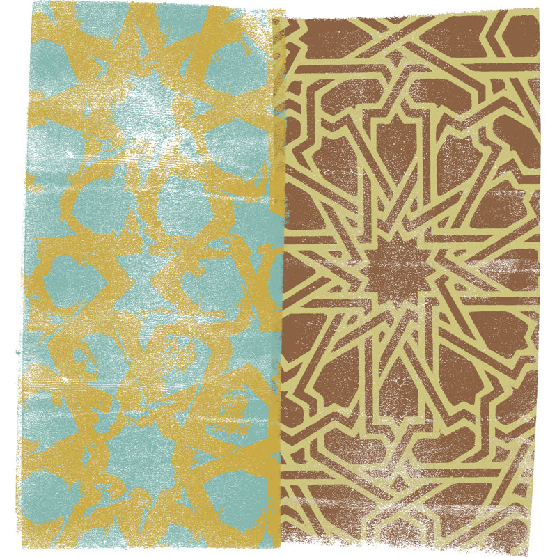 Moorish Study III by Alonzo Saunders - Wrapped Canvas Print, 30cm H x 30cm W