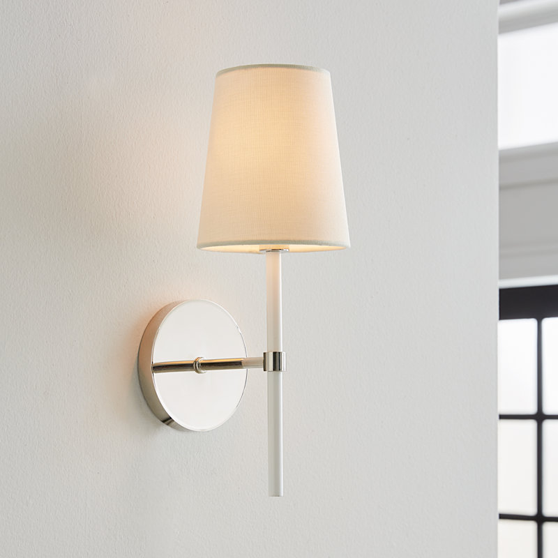 Monroe 1 - Light Armed Sconce, Polished Nickel GW