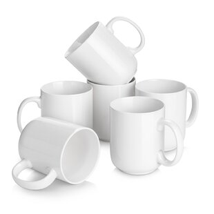 AmorArc 16oz Coffee Mugs Set of 6, Large Ceramic Coffee Mugs for Men,  Women, Dad, Mom, Modern Coffee Mugs With Handle For  Tea,Latte,Cappuccino,Cocoa. Dishwasher&Microwave Safe, Matte Black 
