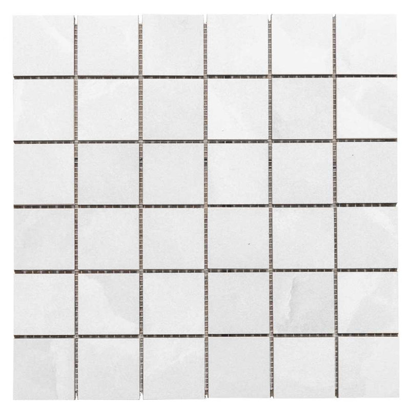 12" x 12" Porcelain Grid Wall & Floor Tile, White