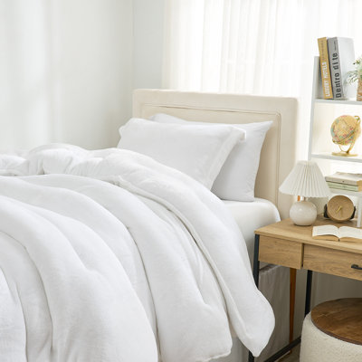 Thicker Than Thick - Coma Inducer® Twin XL Comforter Set - Standard Plush Filling - Real White