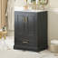 Meuble-lavabo moderne de 24 po avec lavabo en céramique, tiroir divisé et portes à fermeture en douceur pour un rangement efficace-211499768