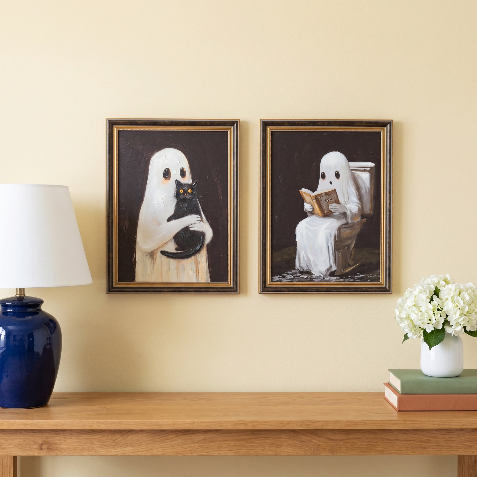 Halloween Ghosts 2-Piece Painting Set