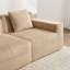 Canapé modulaire 3 places sans siège avec assise profonde, canapé modulaire Cloud avec coussins décoratifs et tissu en velours côtelé pour un confort ultime-1401637055-1401637054