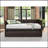 Faux Leather Upholstered Daybed with Trundle-282809314