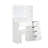 Makeup Vanity Desk Set With Mirror & Light, Dressing Table Storage Lots With Power Strip, 3 Lighting Modes With Adjustable Brightness