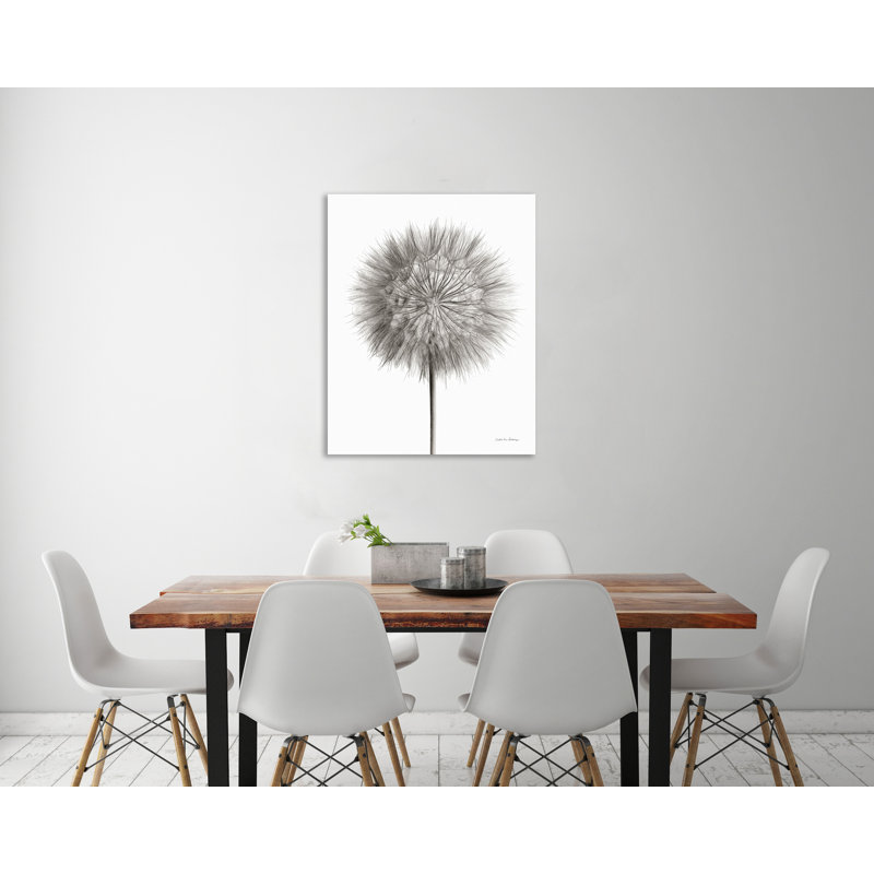 «Dandelion Fluff On White», toile tendue par Debra Van Swearingen, H 15 po x l 12 po x P 1,5 po