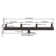 Low Profile Bullhorn Mounting Bracket With 4 Tenons Inline For 2 3/8 Inch Pole Top Tenon