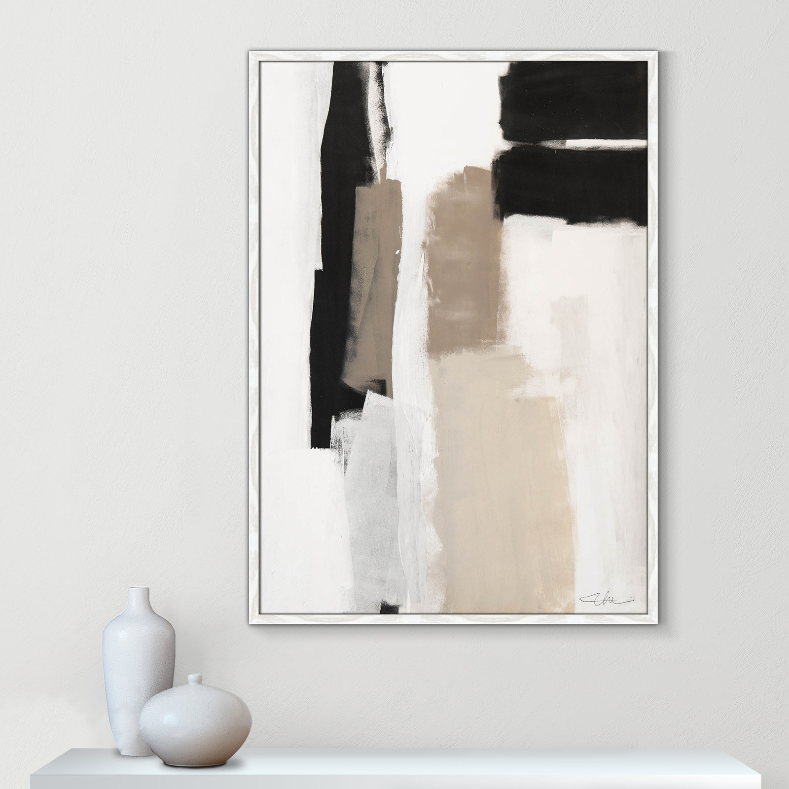 Earth Scapes II Print, 41.5" H x 29.5" W x 1.25" D, White Slim Unmatted Picture Framed