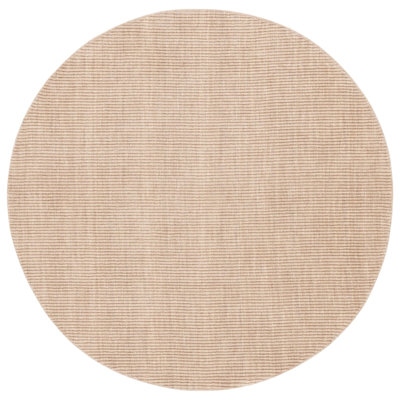 Brierly Hand Loomed Wool/Cotton Striped Rug in Beige