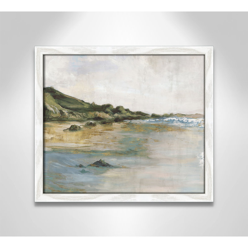 Impression «Tide’s Edge» par Casa Fine Arts, Reproduction encadrée sans passe-partout, Blanc, H 13 po x l 15 po x P 0,75 po