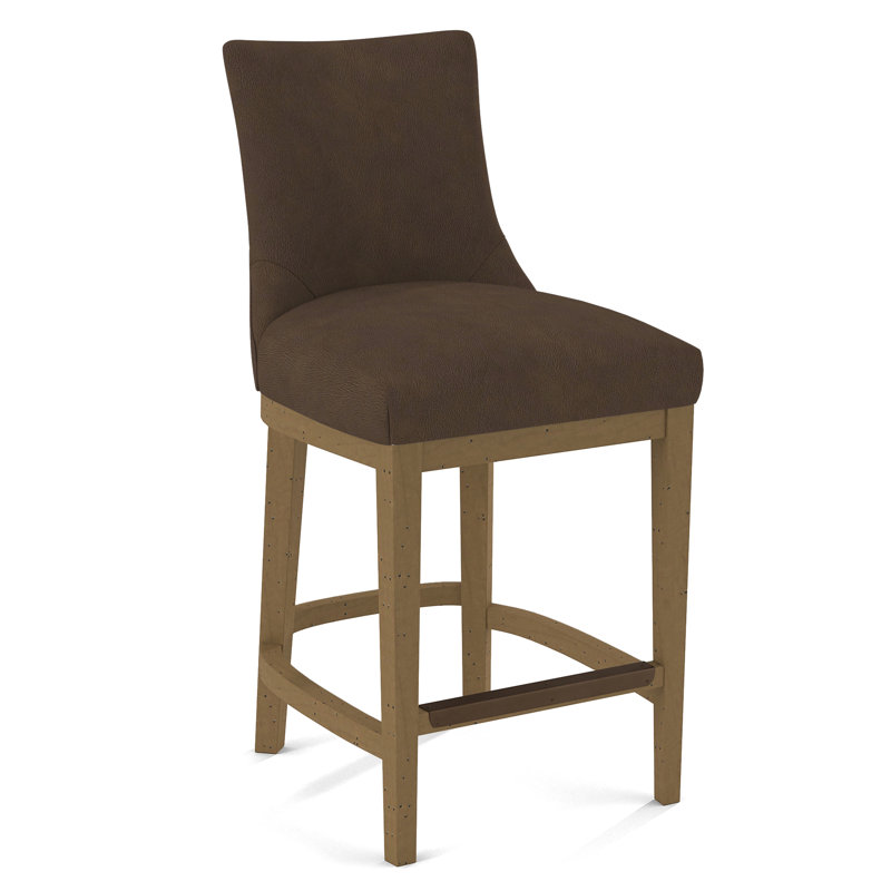 Upholstered Stool, Evolution Caribou, Black
