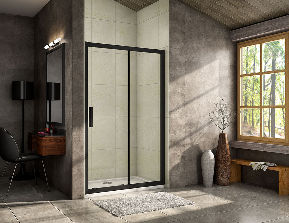 1500X1950mm Sliding Door Shower Door With 1500X760mm Tray Waste