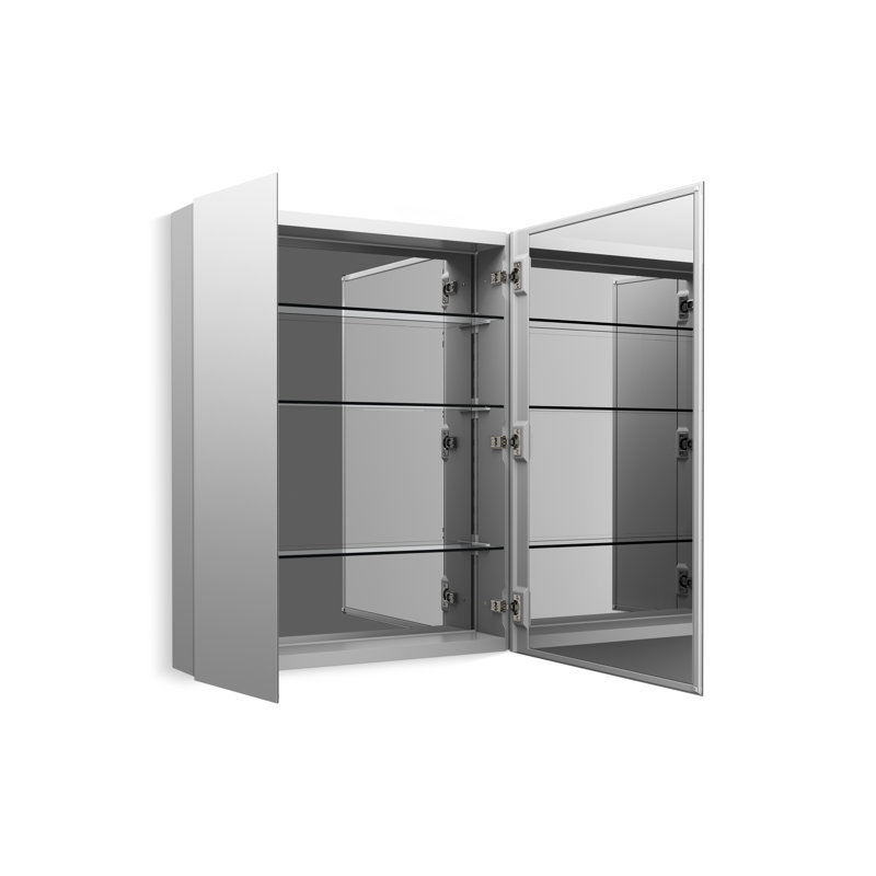 Embark Premium Xl 30 In. X 36 In. Rectangular Two-Door Medicine Cabinet, 36" H x 30" W x 4.625" D