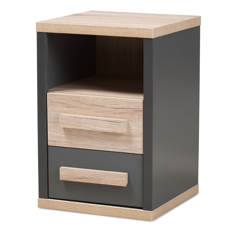 40.01cm W Manufactured Wood Bedside Table