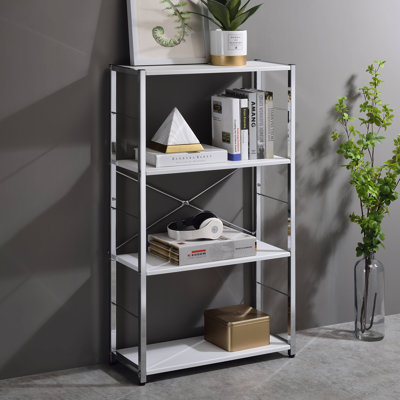 Tennos 3-Shelf Rectangular Bookshelf by Inbox Zero