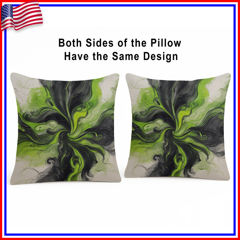 Coussins Swirling, 14 X 14 pouces