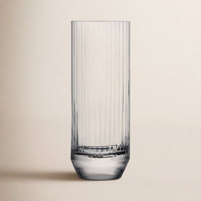 Big Top Ribbed Crystal Highball Glass