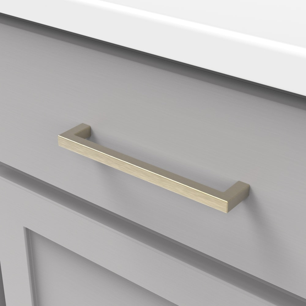 Skylight Cabinet Handle Pull, Elusive Golden Nickel, 6-5/16", 1