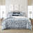 Bronte Cornflower Blue Cotton Duvet Cover Set-121676702