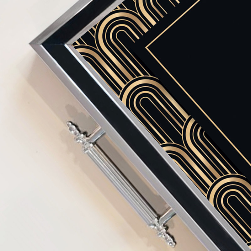 Élégant plateau en verre de 19,7 po x 11,4 po x 1,4 po | Fabrication 100% verre durable | Facile à nettoyer avec un chiffon humide | Idéal pour le service, la présentation décorative et l'organisation | Ajout élégant à la décoration intérieure
