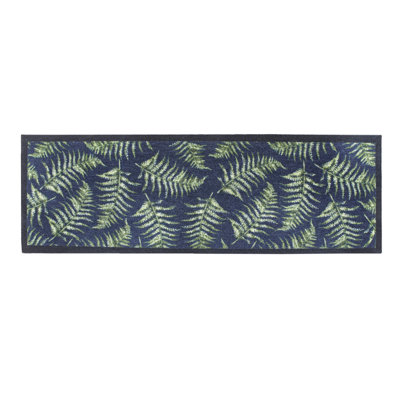 Nylon Fern Leaves Kitchen Mat