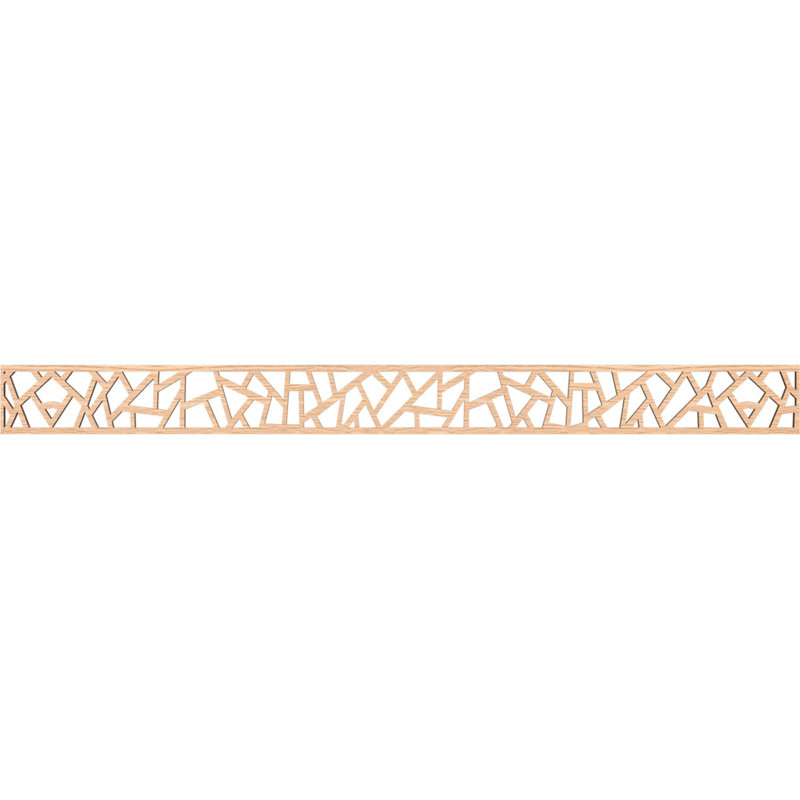 Moulure en bois Harrisburg, Chêne rouge, H 4 po x l 46,375 po x P 0,25 po
