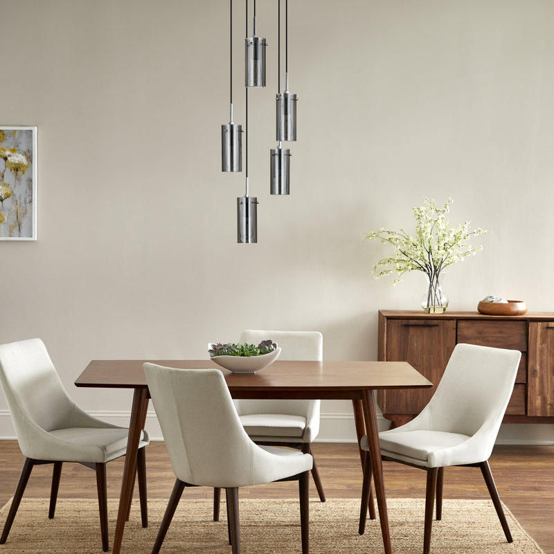 Angelina 5 - Light Cluster Pendant, Chrome, Smoked