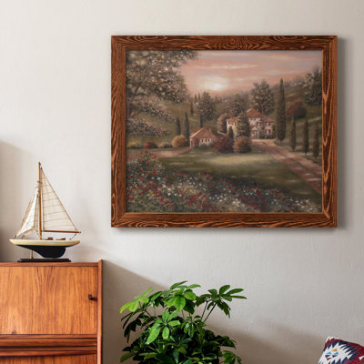 Evening / Tuscany II - Cadre photo, impression sur toile