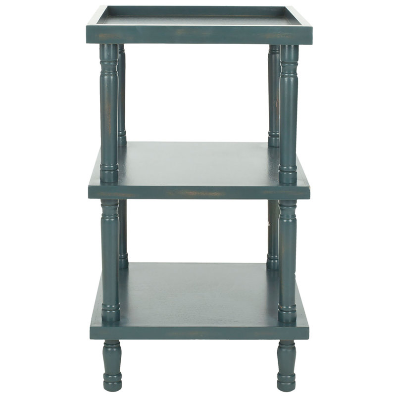 Table d'appoint à 3 niveaux Denoila, Bleu sarcelle foncé