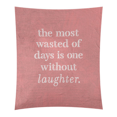 Tapisserie en polyester pour citation de rire