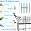 Cage à oiseaux 65 po en métal