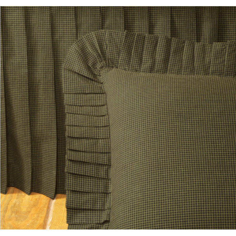 Plaid Cotton Euro Sham with Zipper Closure