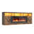 Farmhouse Fireplace Tv Stand For 95 Inch TV With 50”Electric Fireplace & LED Light, 83”Media Console With Barn Door Cabinet For Living Room-2092517490-2092517493